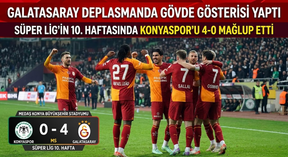 Galatasaray Konyaspor Deplasmanında Gol Oldu Yağdı...