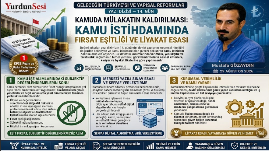 GELECEĞİN TÜRKİYE’Sİ VE YAPISAL REFORMLAR (YAZI DİZİSİ — 14. GÜN)