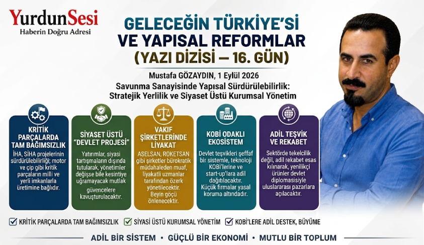 GELECEĞİN TÜRKİYE’Sİ VE YAPISAL REFORMLAR (YAZI DİZİSİ — 16. GÜN)