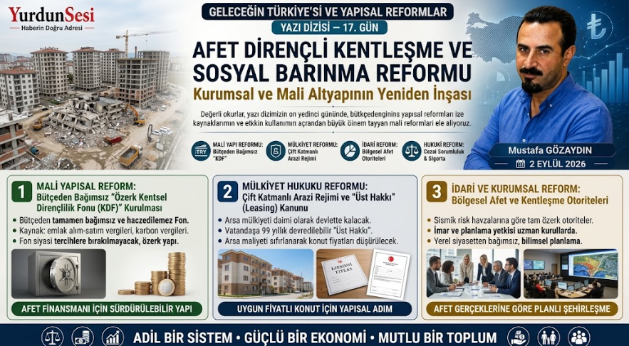 GELECEĞİN TÜRKİYE'Sİ VE YAPISAL REFORMLAR (YAZI DİZİSİ — 17. GÜN)