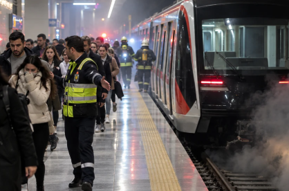 İstanbul'da metroda kablo patlaması: Yolcular tahliye edildi