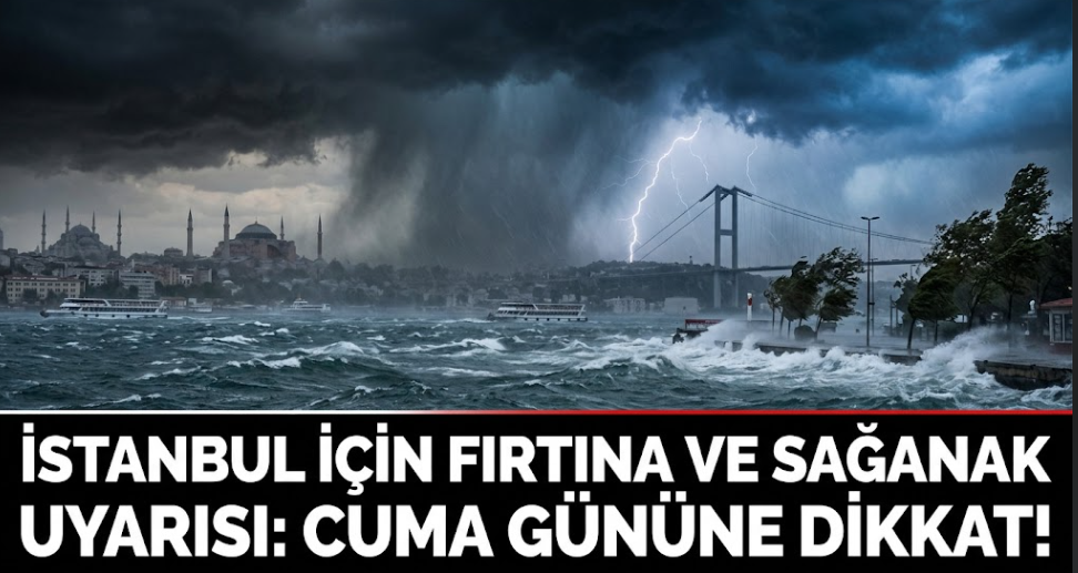 İstanbul için Fırtına ve Sağanak Uyarısı: Cuma Gününe Dikkat!