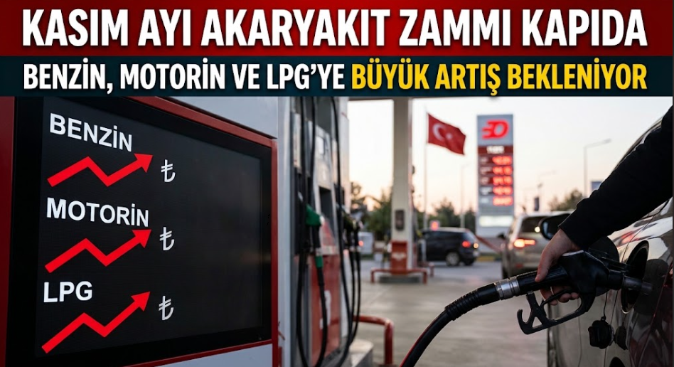 Kasım Ayı Akaryakıt Zammı Kapıda: Benzin, Motorin ve LPG’ye Büyük Artış Bekleniyor