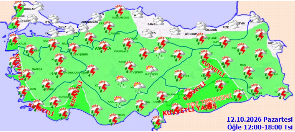 Meteoroloji'den 66 İl İçin Kritik Uyarı: Sağanak ve Toz Taşınımı Geliyor!