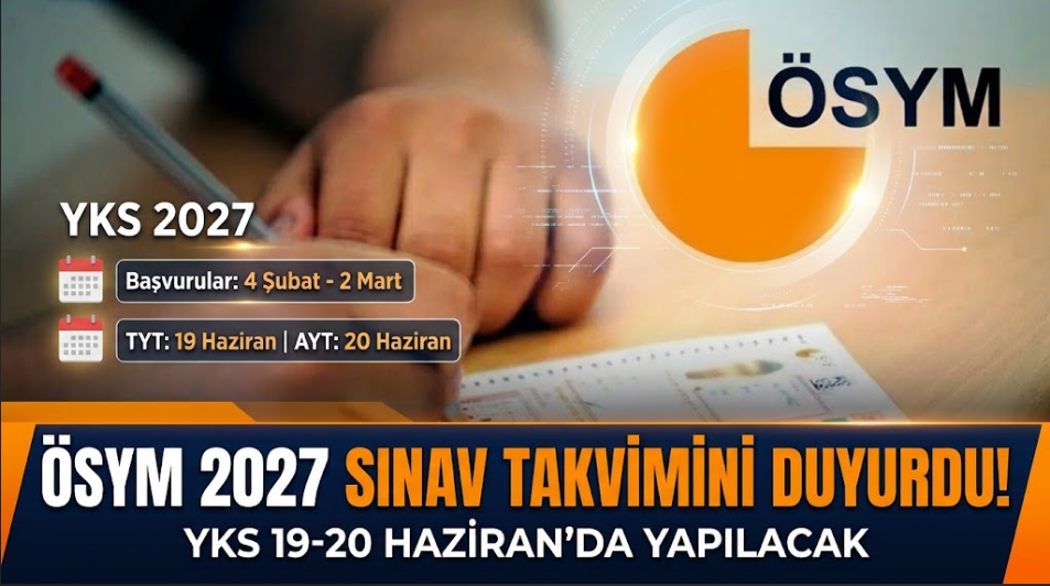 ÖSYM 2027 Sınav Takvimini Duyurdu: YKS Ne Zaman Yapılacak? İşte O Tarih!
