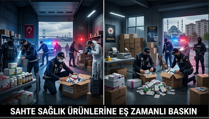  Sahte Sağlık Ürünleri Operasyonunda 13 Gözaltı