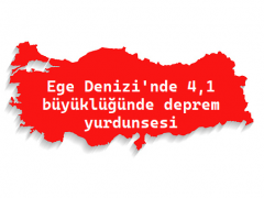 Ege Denizi’nde 4,1 büyüklüğünde deprem