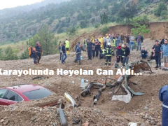 Karayolunda Heyelan Can Aldı…