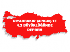 DİYARBAKIR ÇÜNGÜŞ’TE 4.2 BÜYÜKLÜĞÜNDE DEPREM