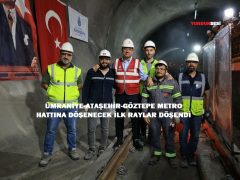 İMAMOĞLU, ÜMRANİYE-ATAŞEHİR-GÖZTEPE METRO HATTINA DÖŞENECEK İLK RAYLARI KAYNATTI..