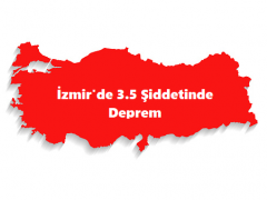 İzmir’de 3.5 Şiddetinde Deprem