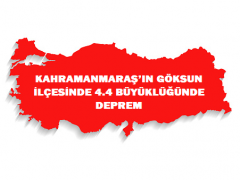 KAHRAMANMARAŞ’IN GÖKSUN İLÇESİNDE 4.4 BÜYÜKLÜĞÜNDE DEPREM