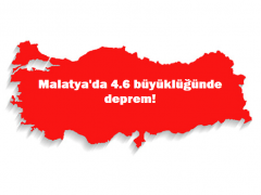 Malatya’da 4.6 büyüklüğünde deprem!