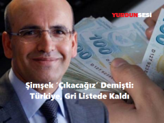 Şimşek ‘Çıkacağız’ Demişti: Türkiye, Gri Listede Kaldı