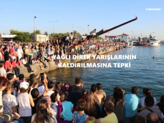 YAĞLI DİREK YARIŞLARININ KALDIRILMASINA TEPKİ