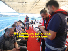 İSTANBUL’DA 354 KAÇAK GÖÇMEN YAKALANDI