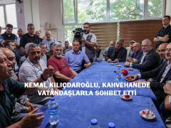 KEMAL KILIÇDAROĞLU, KAHVEHANEDE VATANDAŞLARLA SOHBET ETTİ