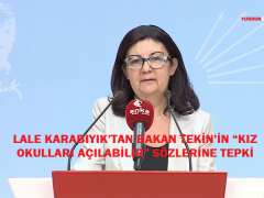 LALE KARABIYIK’TAN BAKAN TEKİN’İN “KIZ OKULLARI AÇILABİLİR” SÖZLERİNE TEPKİ