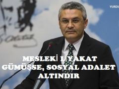 SALICI: MESLEKİ LİYAKAT GÜMÜŞSE, SOSYAL ADALET ALTINDIR”