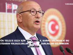 “RTÜK TELE1’E CEZA İÇİN TOPLANACAK. KORKU SALINSIN Kİ BU İKTİDARIN YOLSUZLUKLARI, KİRLİ PAZARLIKLARI BİLİNMESİN İSTENİYOR”