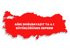 AĞRI DOĞUBAYAZIT’TA 4.1 BÜYÜKLÜĞÜNDE DEPREM