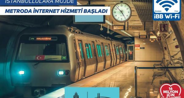 KESİNTİSİZ İNTERNET BOSTANCI-DUDULLU METRO HATTI’NDA