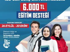 İBB’NİN 6 BİN LİRALIK “GENÇ ÜNİVERSİTELİ DESTEĞİ” İÇİN BAŞVURULAR BAŞLADI