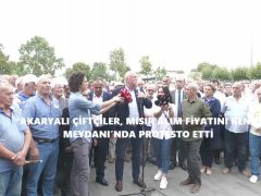 SAKARYALI ÇİFTÇİLER, MISIR ALIM FİYATINI KENT MEYDANI’NDA PROTESTO ETTİ