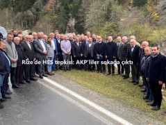 Rize’de HES tepkisi: AKP’liler sokağa çıktı