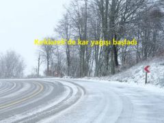 Kırklareli’de kar yağışı başladı