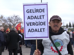 EMEKLİLER, DÜNYA İNSAN HAKLARI GÜNÜ’NDE ‘İNSANCA YAŞAM VE MAAŞ’ İÇİN ANKARA’DA MİTİNG YAPTI