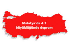 Malatya’da 4.3 büyüklüğünde deprem
