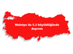 Malatya’da 5.2 büyüklüğünde deprem