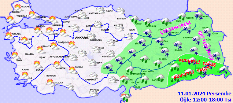Meteoroloji’den 7 il için sarı ve turuncu kodlu uyarı