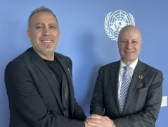 Sanatçı Haluk Levent Gazze için BM’de