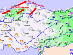 Sağanak ve Kar Yağışı Uyarısı