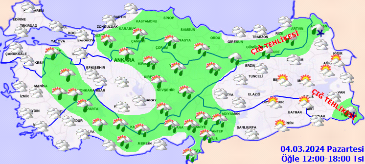 Meteoroloji’den Sağanak ve Kar Yağışı Uyarısı