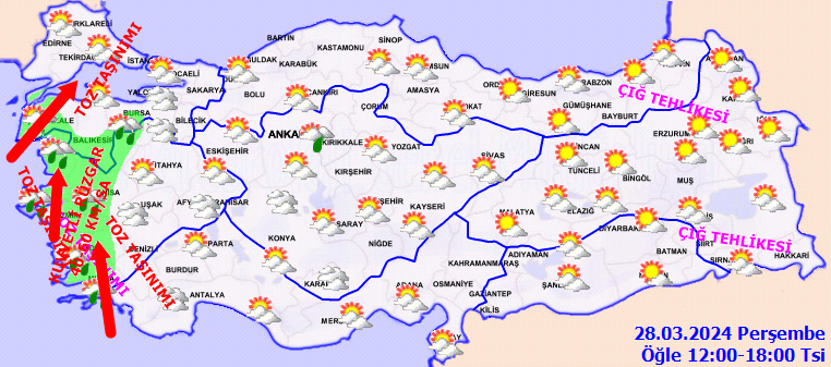 Meteoroloji’den gök gürültülü sağanak uyarısı