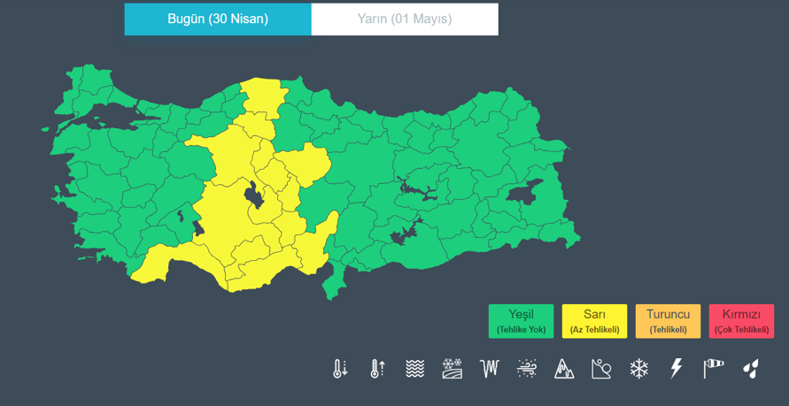 Meteoroloji’den 14 il için sarı kodlu uyarı