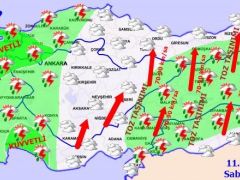 METEOROLOJİ SAĞANAK YAĞIŞA KARŞI UYARDI