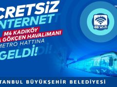 Kadıköy-Sabiha Gökçen Havalimanı Metro Hattı’nda ücretsiz sınırsız internet İBB Wi-Fi hizmeti