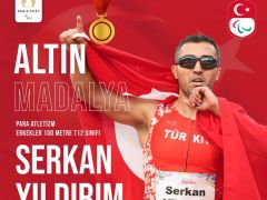 Paris, Para atletizmde milli sporcu Serkan Yıldırım, altın madalya kazandı