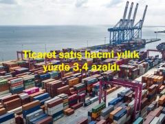 Ticaret satış hacmi yıllık yüzde 3,4 azaldı