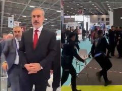 İstanbul EXPO Fuarı’nda İsrail’e silah sağlayan BAE System protesto edildi