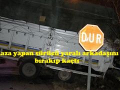 Kaza yapan sürücü yaralı arkadaşını bırakıp kaçtı!