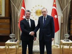 Barzani Ankara’da… Erdoğan ile bir araya geldi!