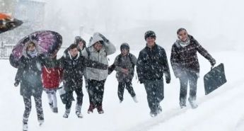 Kar yağışı ve olumsuz hava koşulları nedeniyle 56 ilde eğitime ara verildi