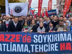 CHP’nin Filistin için Taksim yürüyüşüne müdahale