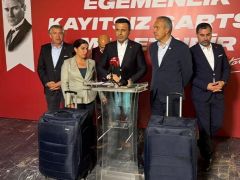 CHP İstanbul İl Başkanı Özgür Çelik, VALİZLERİN İÇİNDE SİNYAL KESİCİLER VAR