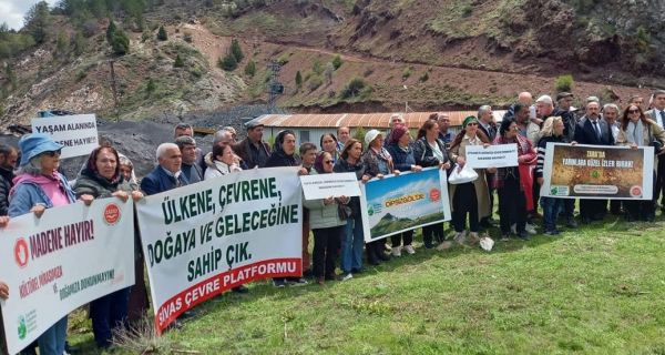 Sivas’ta kömür ocağına karşı protesto!